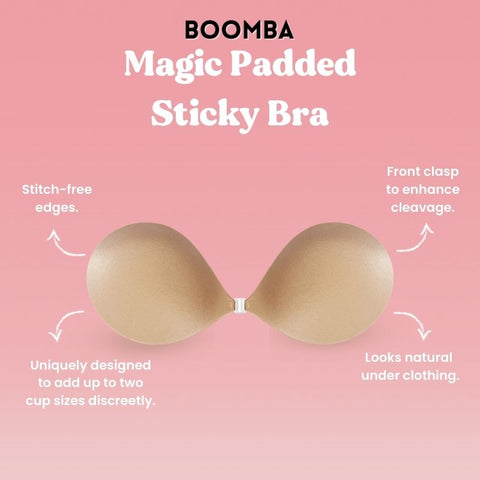 The Wedding Bra - Ultra Padded Stick on Bra - A-D Cup White at   Women's Clothing store