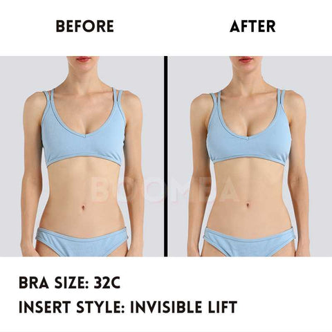 Double-Sided Sticky Demi Padded Bra Lift Inserts Washable Reusable