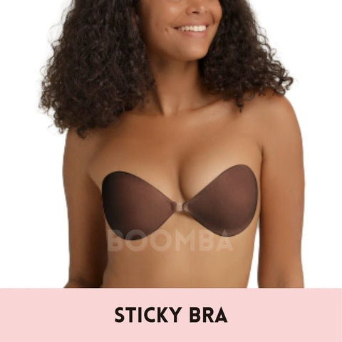 Demi Sticky Bra Boomba Caramel Demi Sticky Bra – Club L London - USA