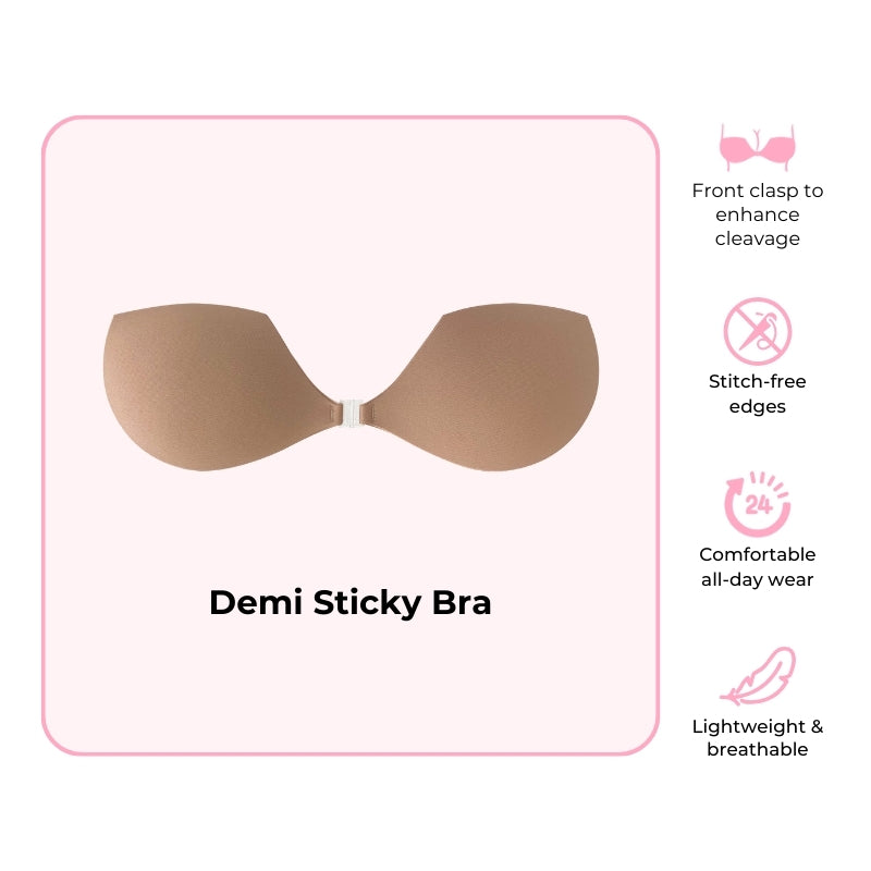 Demi Sticky Bra | Boomba Sand Demi Sticky Bra main image 0