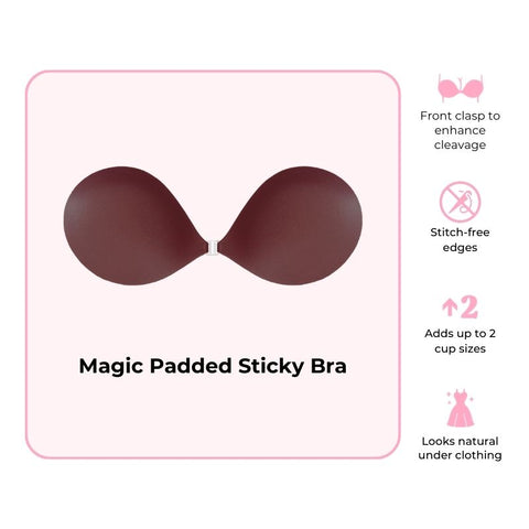 Boomba Magic Padded Sticky Bra Beige in C, Women's Fashion, New  Undergarments & Loungewear on Carousell