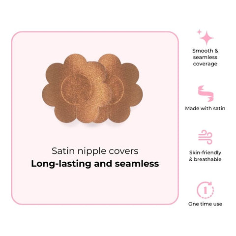 Breast Lift Pads + Satin Nipple Cover