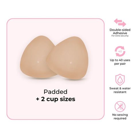 10 Pairs Forlest Bras Women Chest Pads Bra Boomba Boost Inserts Sermicle Bra  Pads Breast Enhancer Cups Foam Bra Inserts