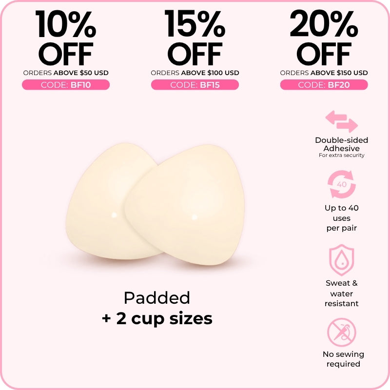 Reusable Push Up Adhesive Bra Inserts For Backless Dresses Reusable Double Sided Sticky Bra - Push Up Adhesive Pads For Bikinis, Dresses & Sports Snowy Sticky Bra Inserts Reusable Push Up Adhesive Bra Inserts For Backless Dresses Reusable Double Sided Sticky Bra - Push Up Adhesive Pads For Bikinis, Dresses & Sports Snowy Sticky Bra Inserts